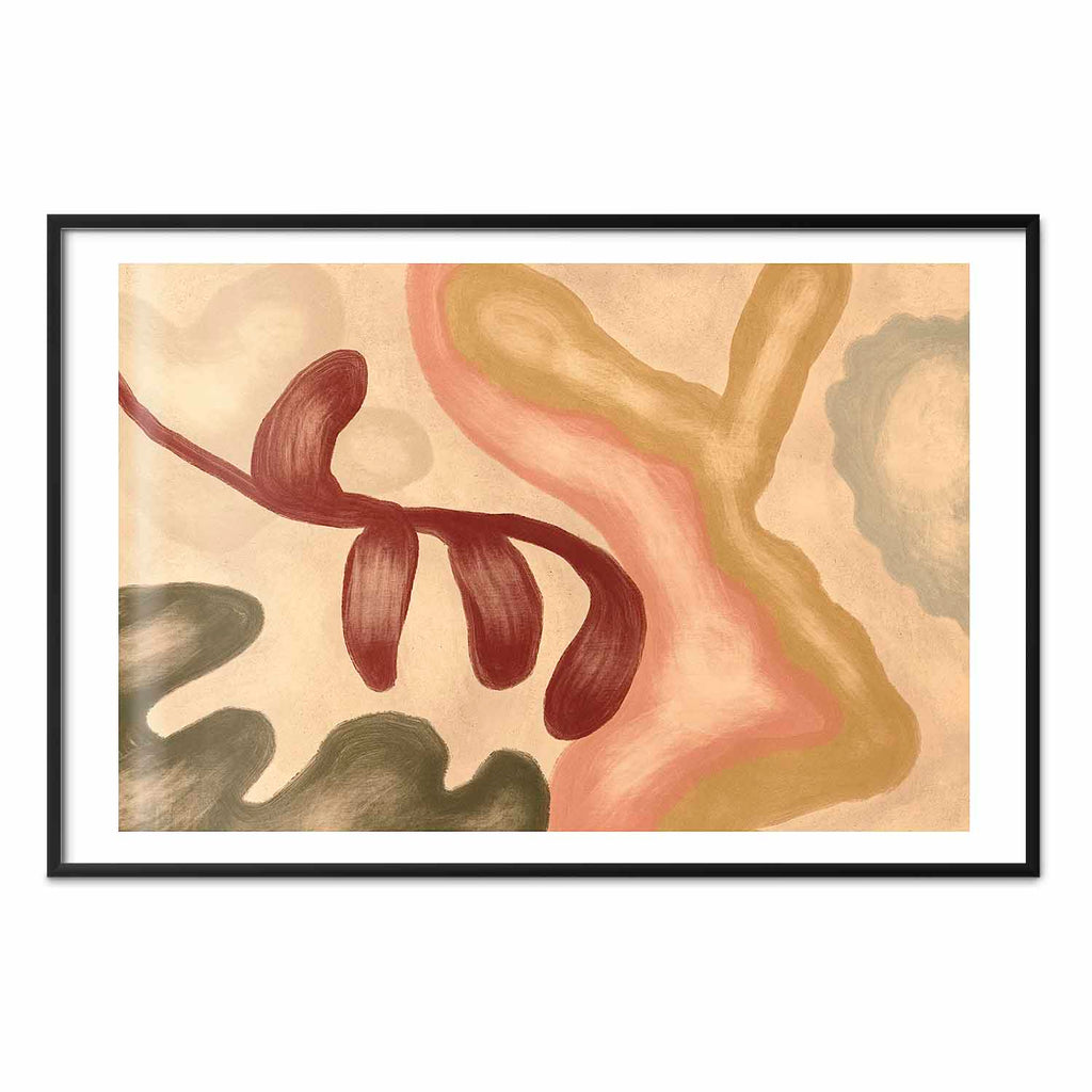 Abstract Colorful Shapes Poster