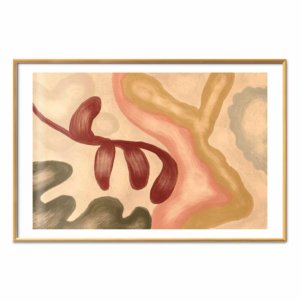 Abstract Colorful Shapes Poster