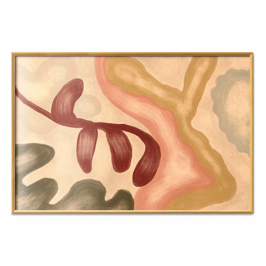 Abstract Colorful Shapes Poster