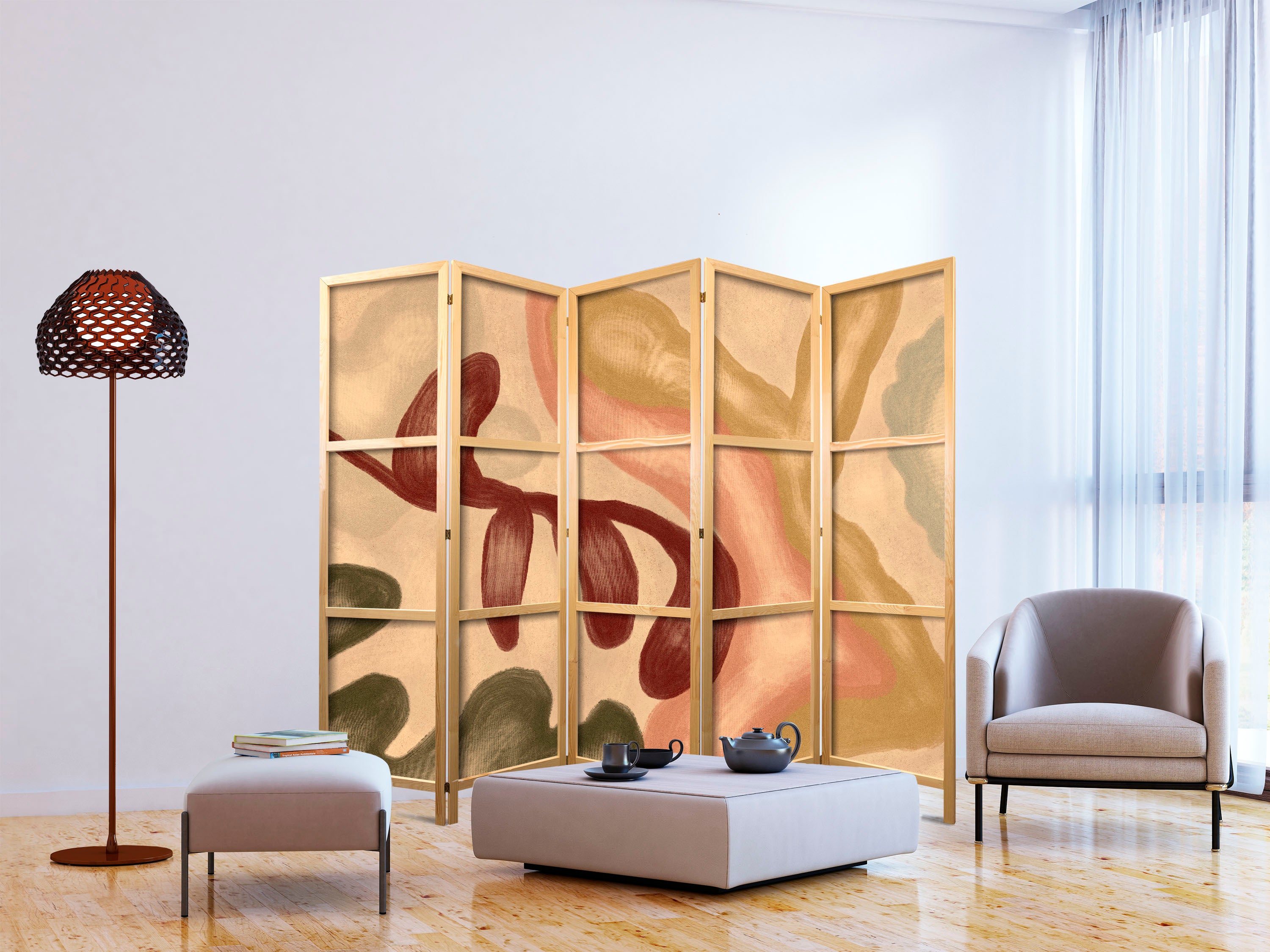 Exotic Japanese Room Divider with Unique Design