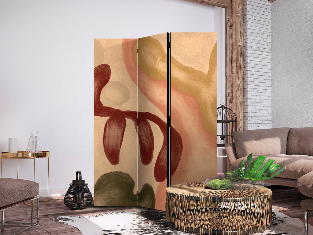 Stylish Room Divider with Warm Colors