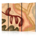 Stylish Room Divider with Warm Color Patterns