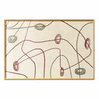 Abstract Bead Labyrinth Geometric Poster