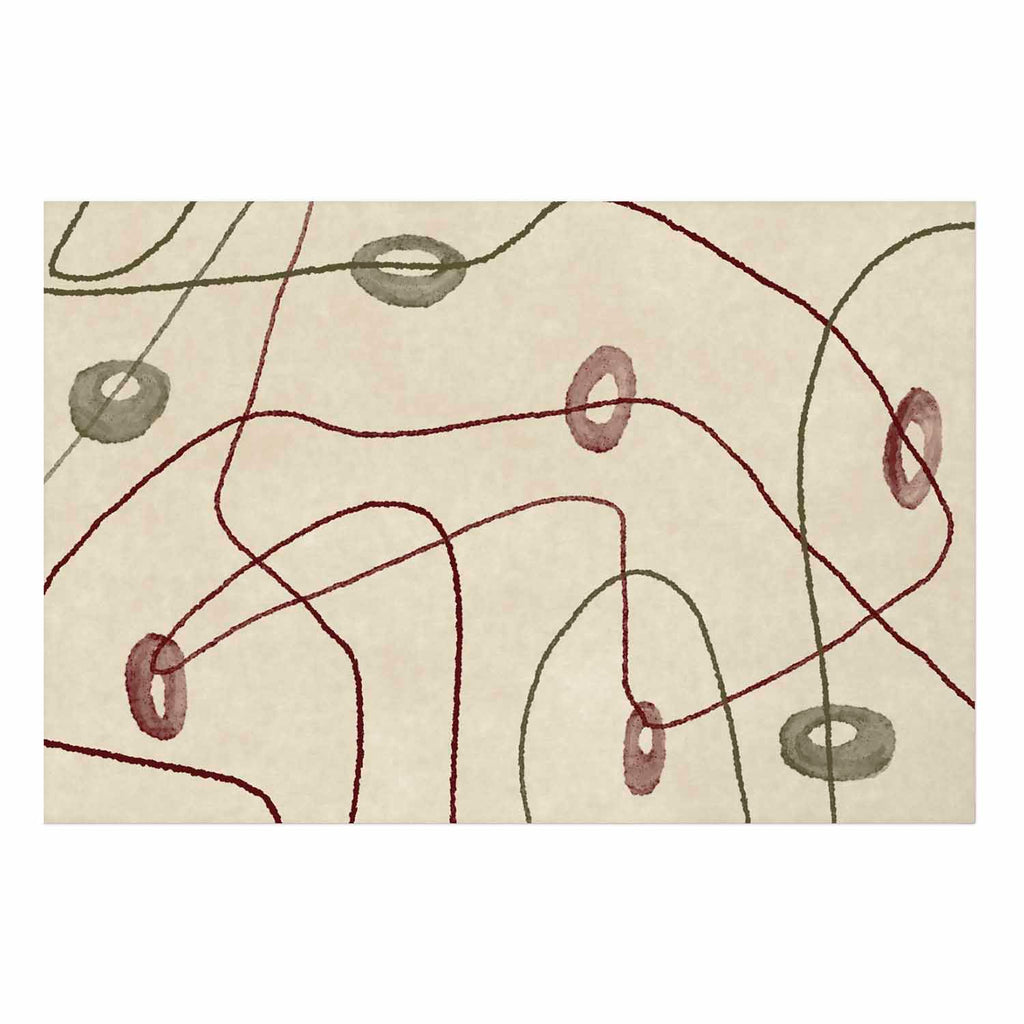 Abstract Bead Labyrinth Geometric Poster