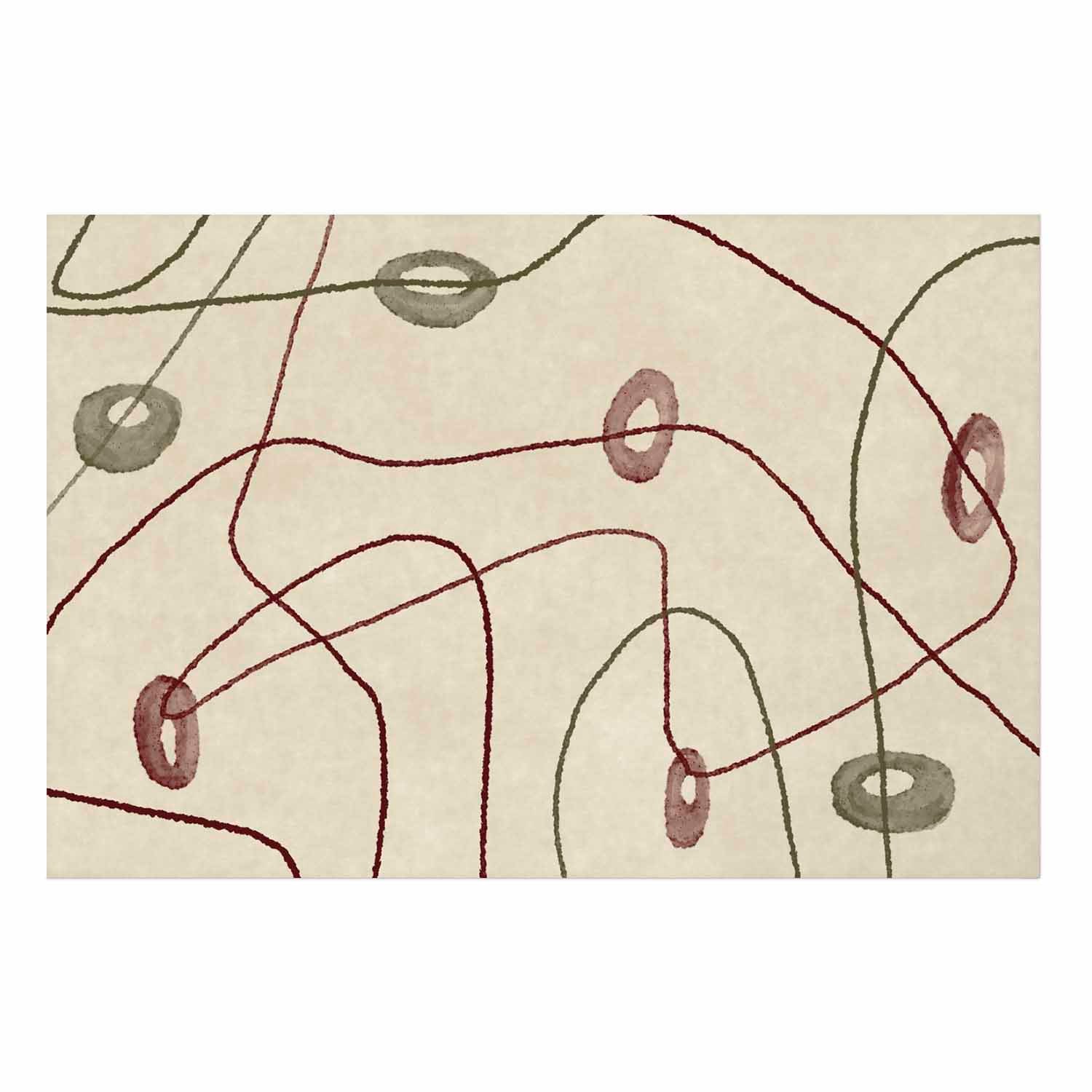 Abstract Bead Labyrinth Geometric Poster