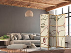 Japanese Room Divider with Minimalist Abstract Design