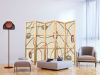 Elegant Japanese Room Divider with Abstract Design