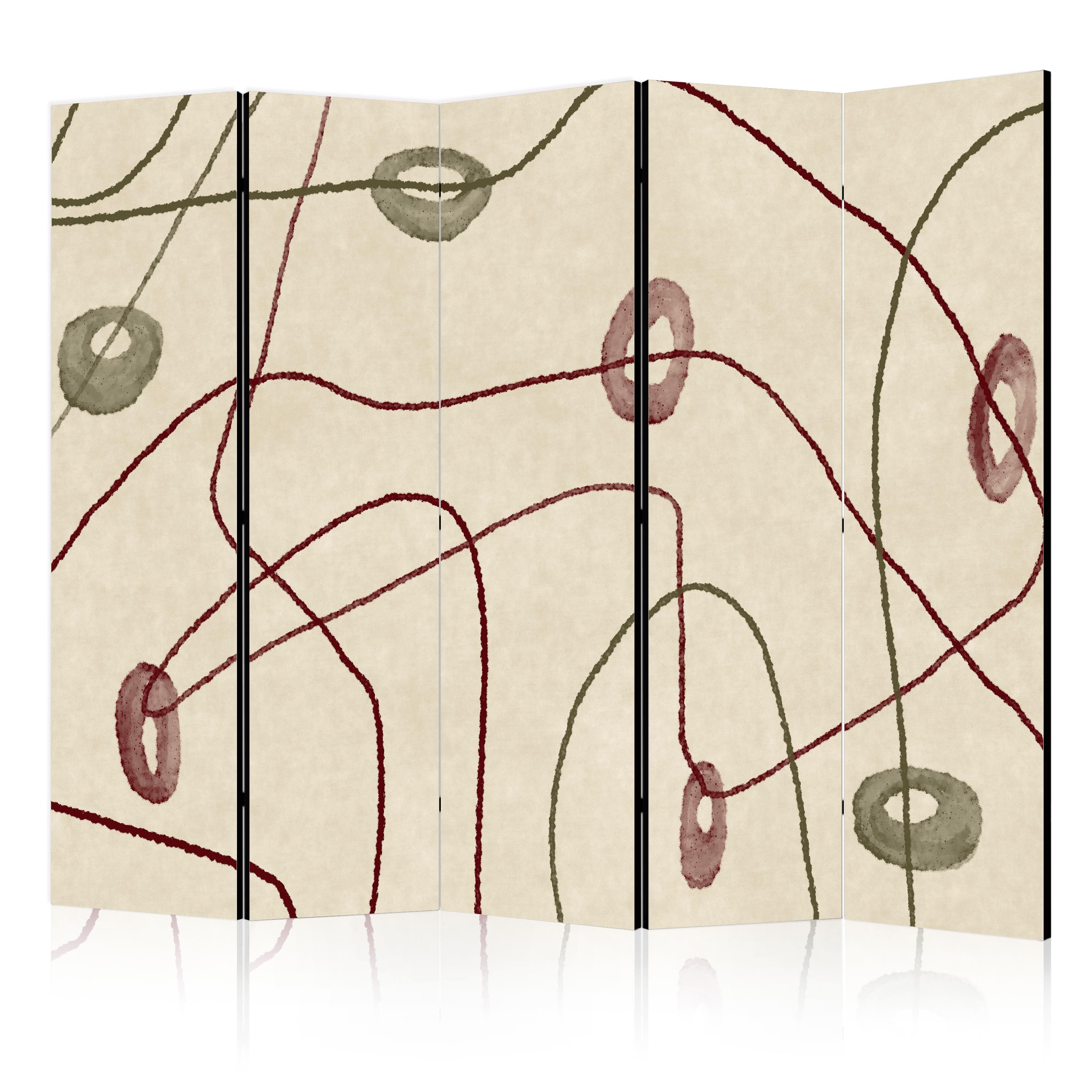 Stylish Room Divider for Modern Interiors with Abstract Design