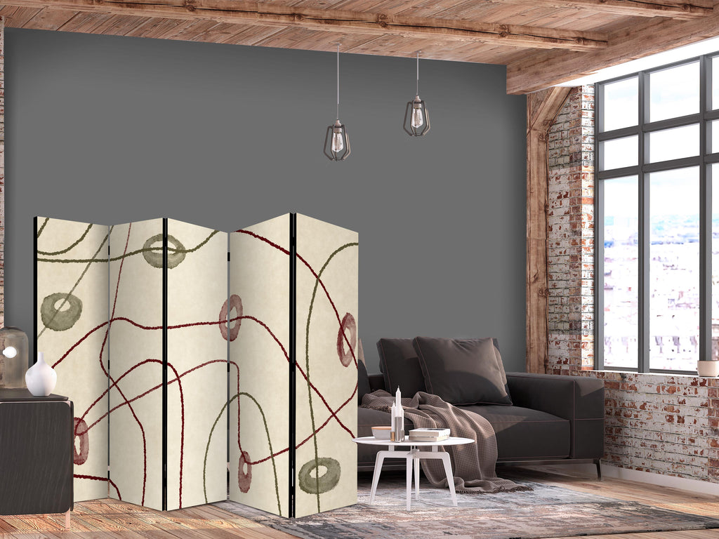 Stylish Room Divider for Modern Interiors with Abstract Design