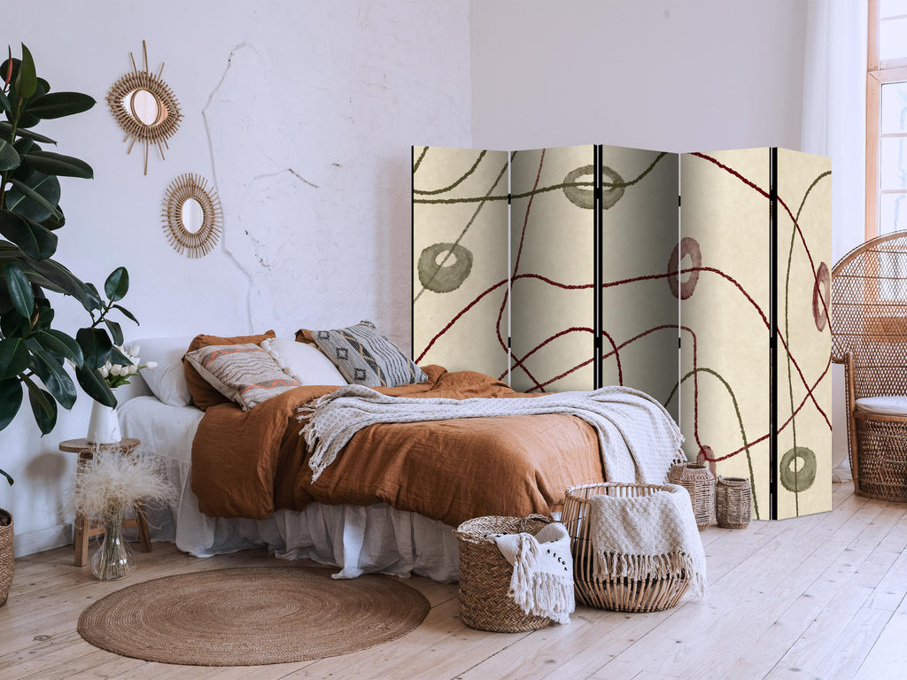 Stylish Room Divider for Modern Interiors with Abstract Design