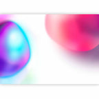 Colorful Abstract Wall Mural with Glass Design