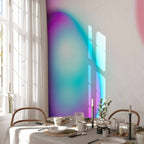 Abstract Colorful Glass Pieces Violet-Blue Wall Mural
