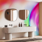 Strong Color Abstract Shapes Wall Mural