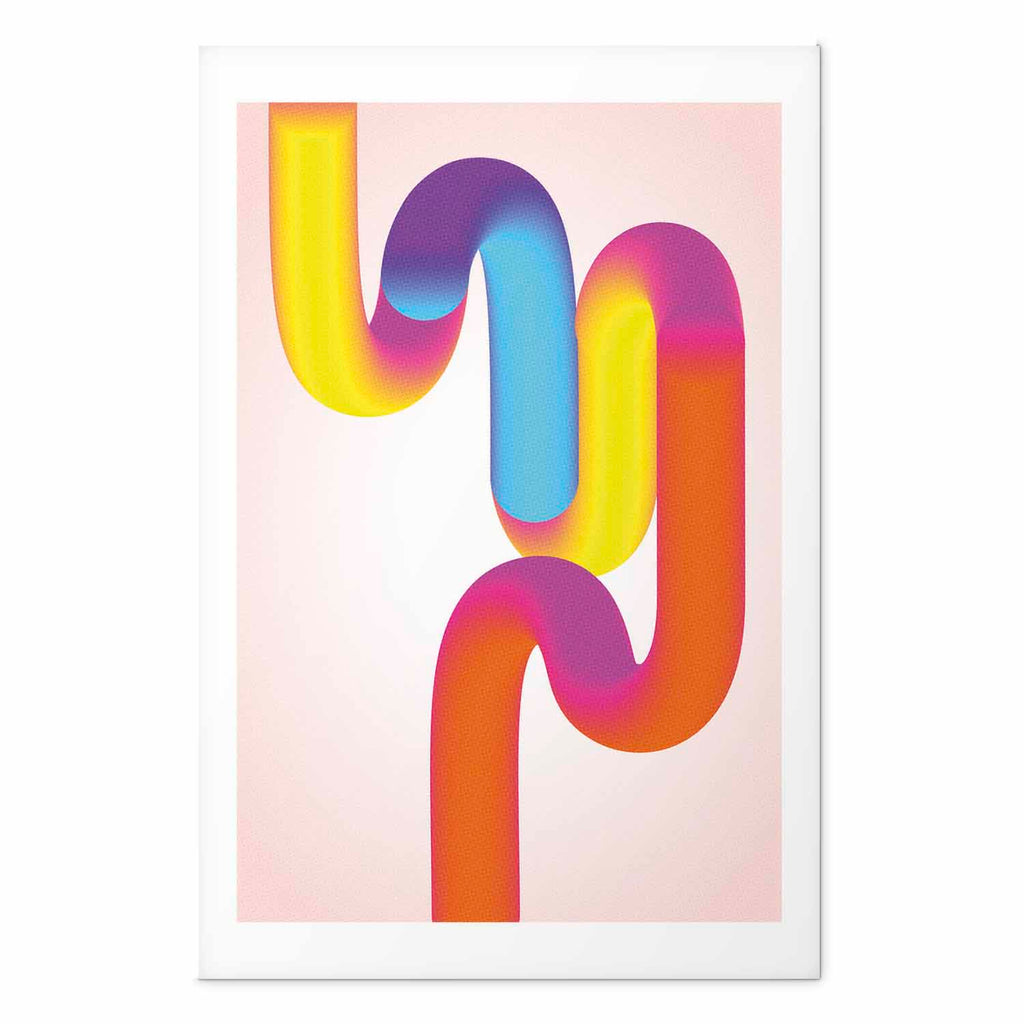 Rainbow Tube Gradient Abstract Poster
