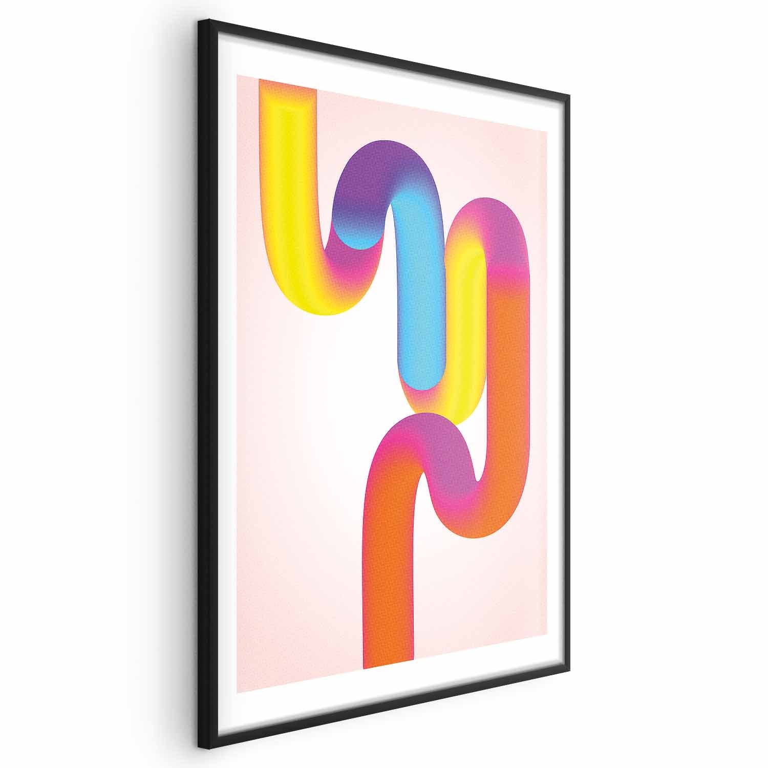 Rainbow Tube Gradient Abstract Poster