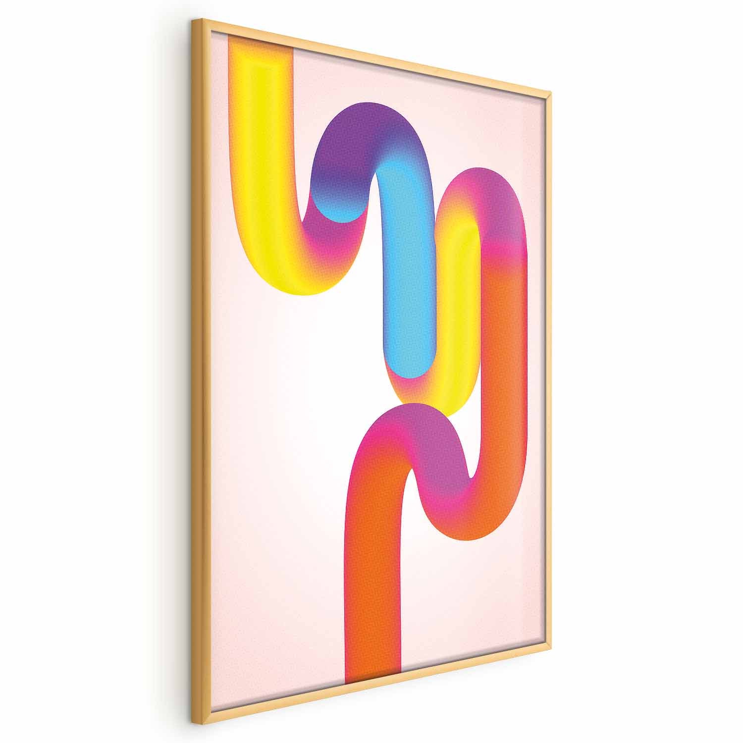 Rainbow Tube Gradient Abstract Poster