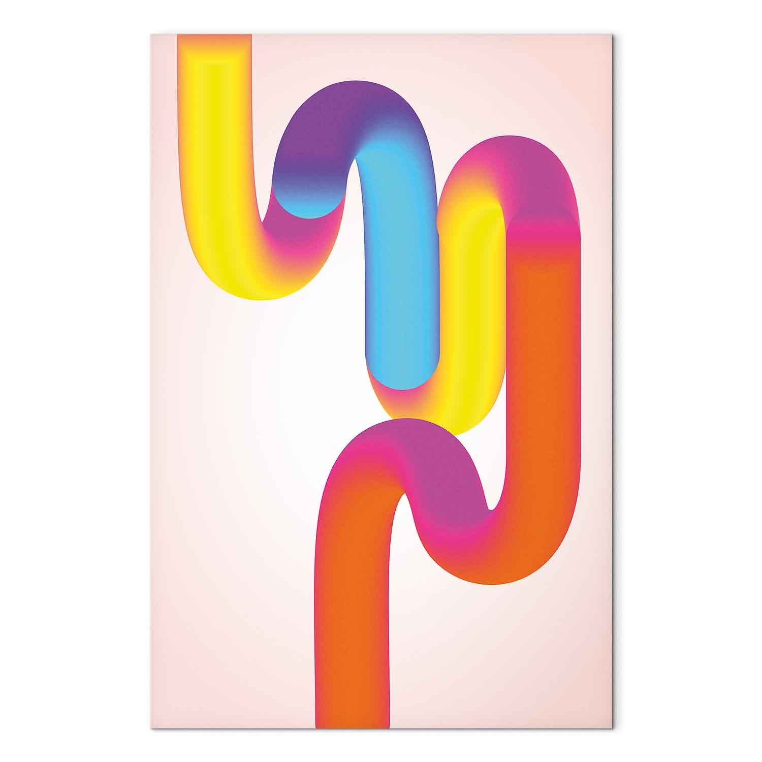 Colorful Abstract Swirl Canvas Print