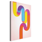 Colorful Canvas Print with Dynamic Abstract Design
