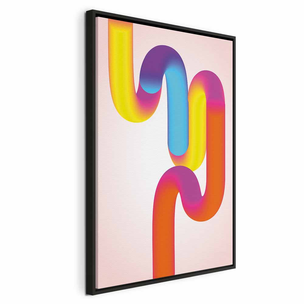 Colorful Canvas Print with Dynamic Abstract Design