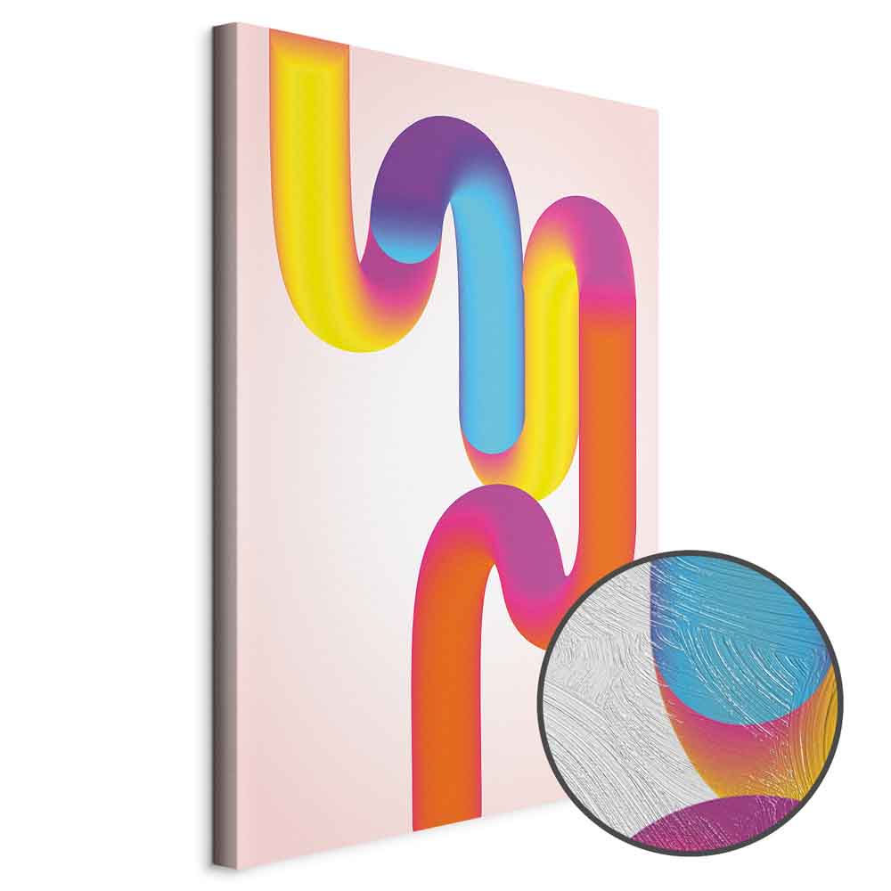 Colorful Abstract Swirl Canvas Print