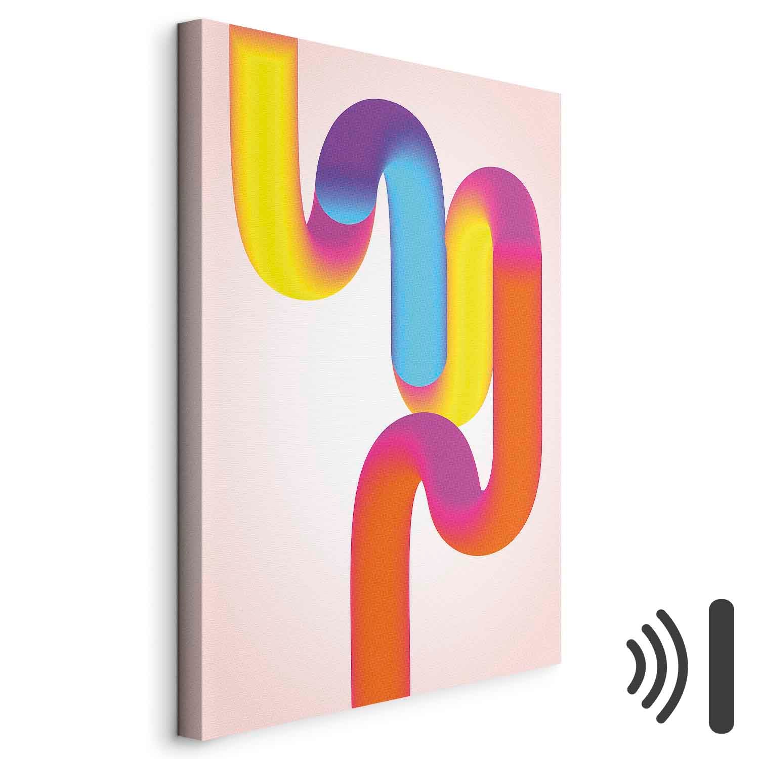 Colorful Abstract Swirl Canvas Print