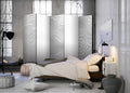 White Wave Texture Pattern Room Divider