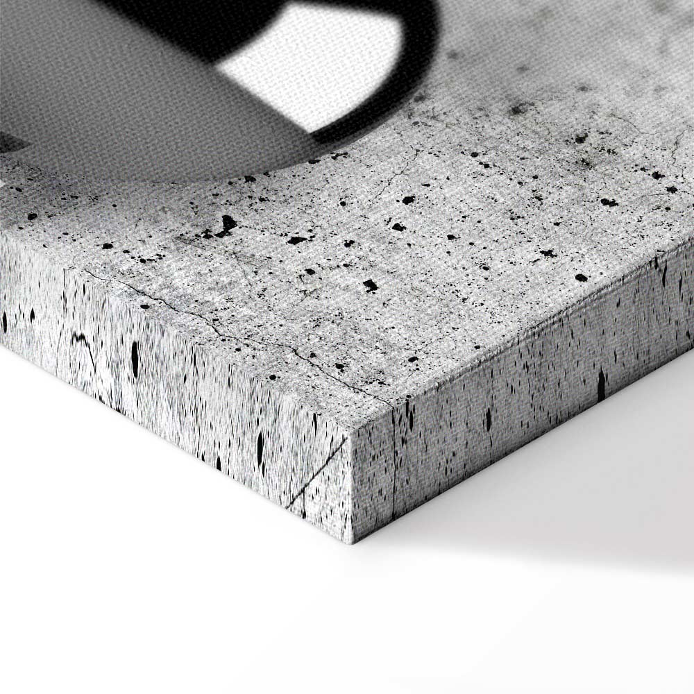 Concrete Sphere Texture Modern Canvas Print