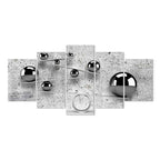 Concrete Sphere Texture Modern Canvas Print