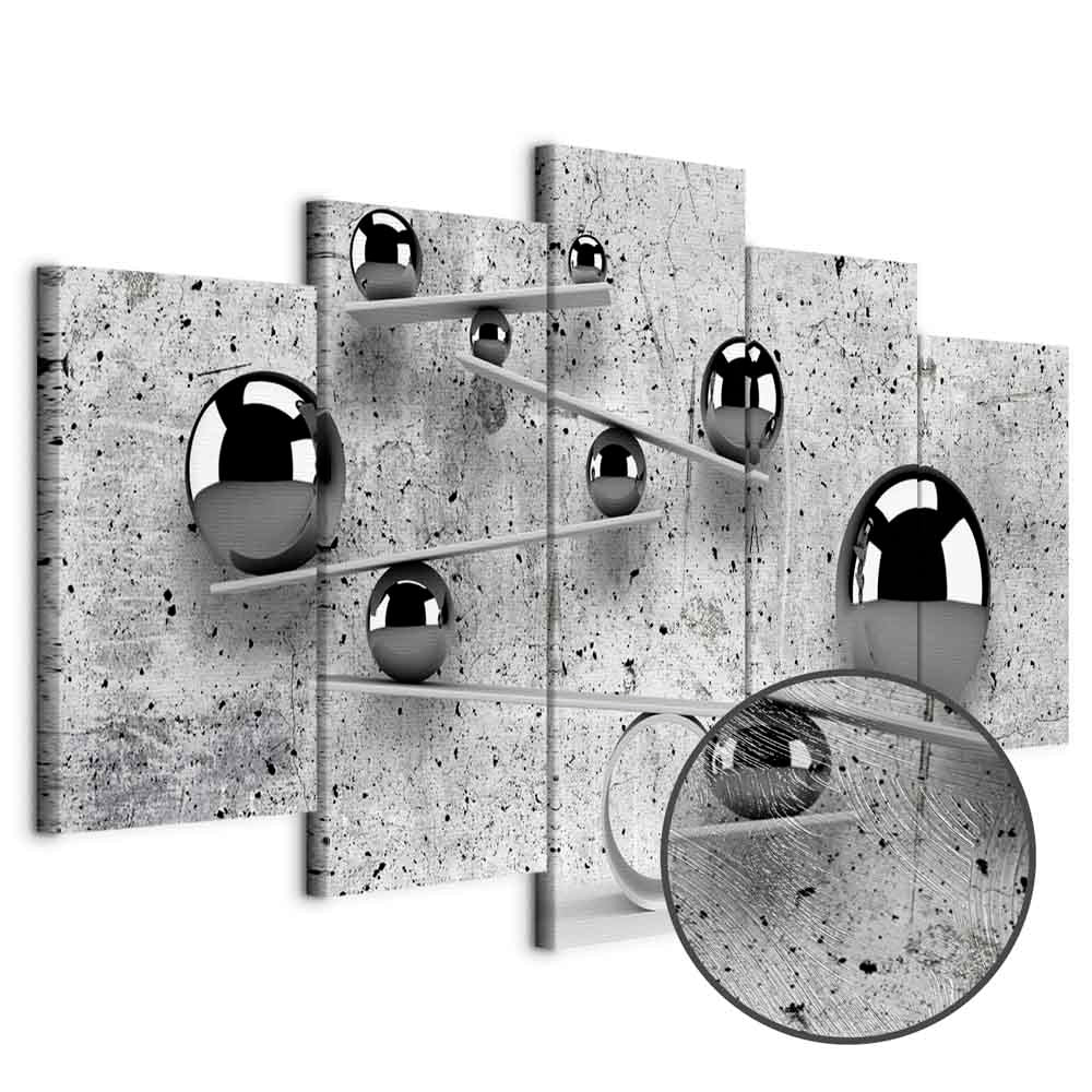 Concrete Sphere Texture Modern Canvas Print