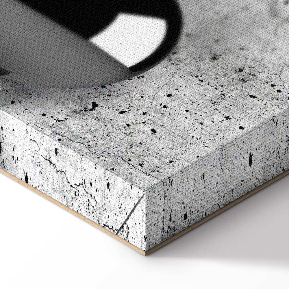 Concrete Sphere Texture Modern Canvas Print