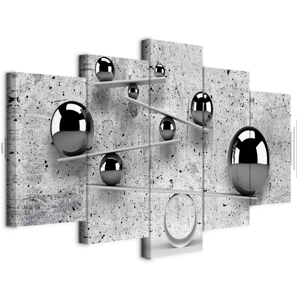 Concrete Sphere Texture Modern Canvas Print