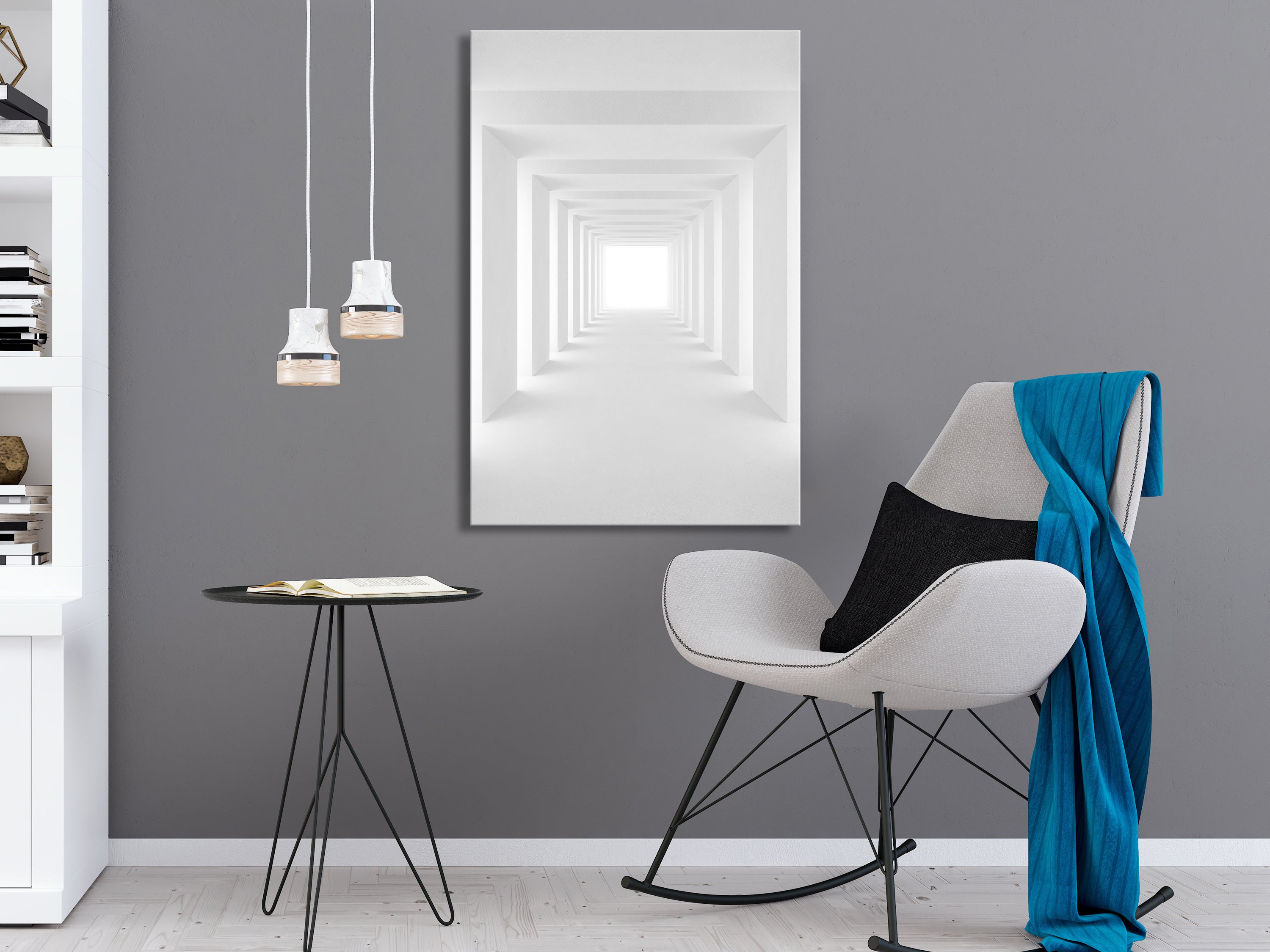 Canvas Prints Shadow Tunnel with 3D Design