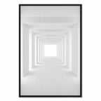 Shadow Tunnel Geometric 3D Canvas Print