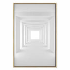 Shadow Tunnel Geometric 3D Canvas Print