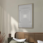 Shadow Tunnel Geometric 3D Canvas Print