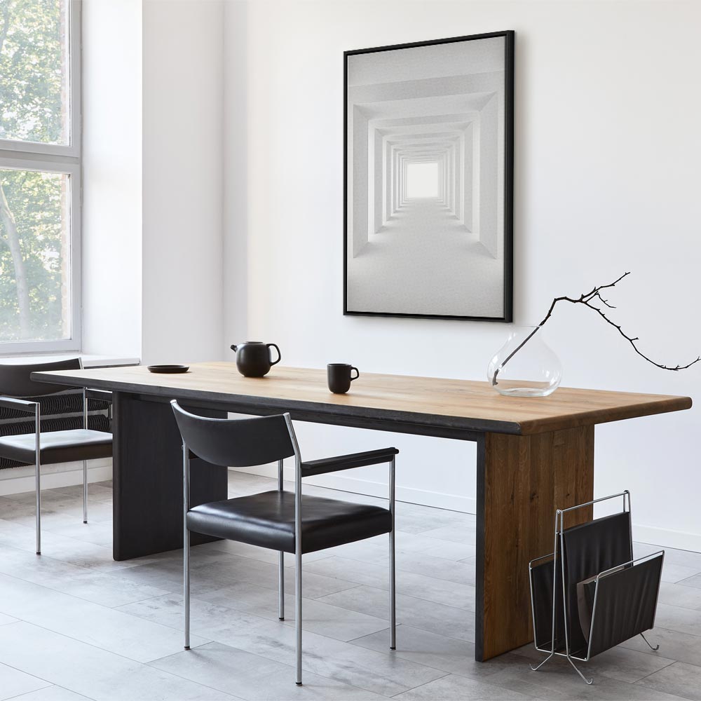 Shadow Tunnel Geometric 3D Canvas Print