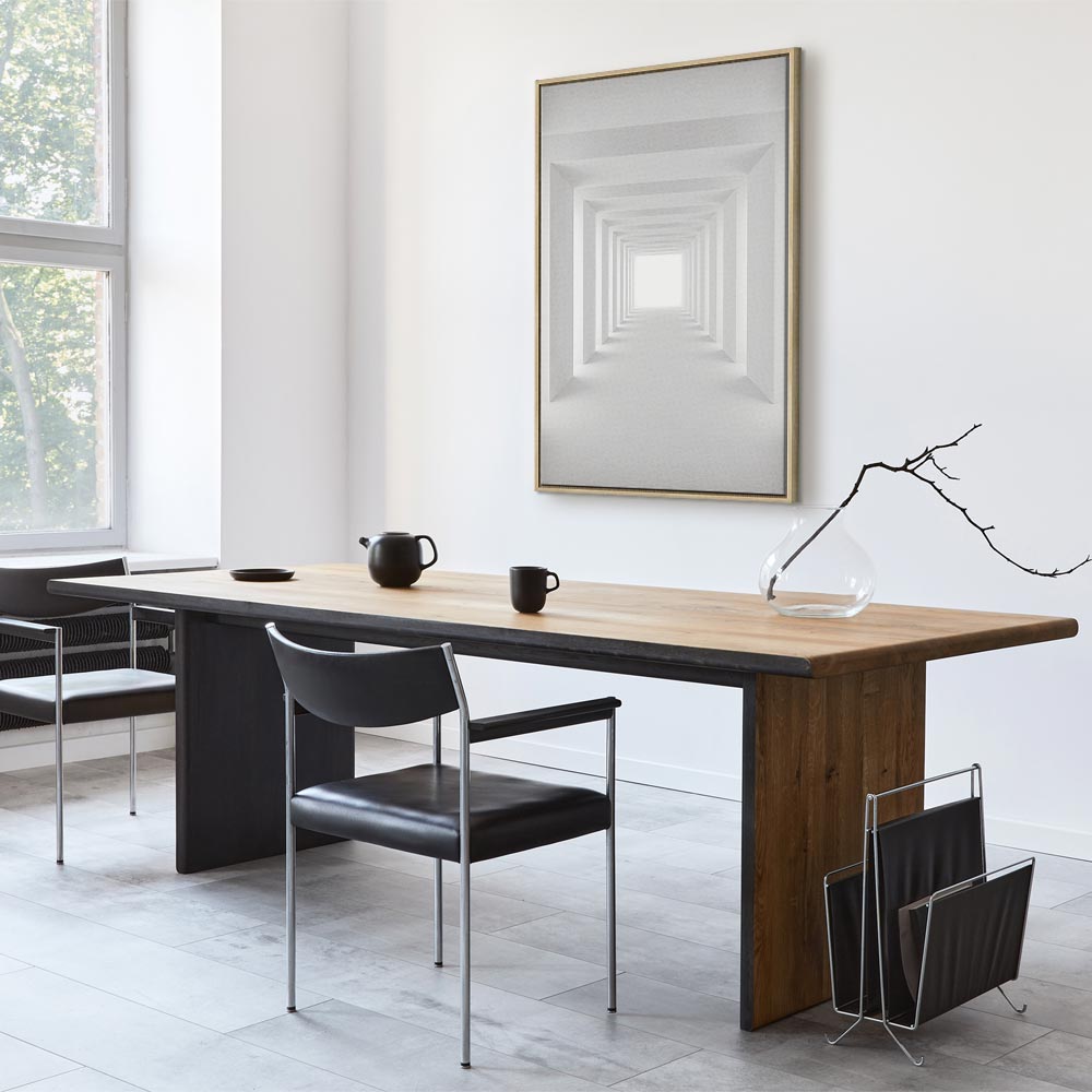 Shadow Tunnel Geometric 3D Canvas Print