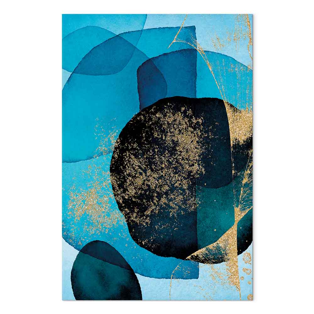 Ocean Kaleidoscope Abstract Vertical Canvas Print