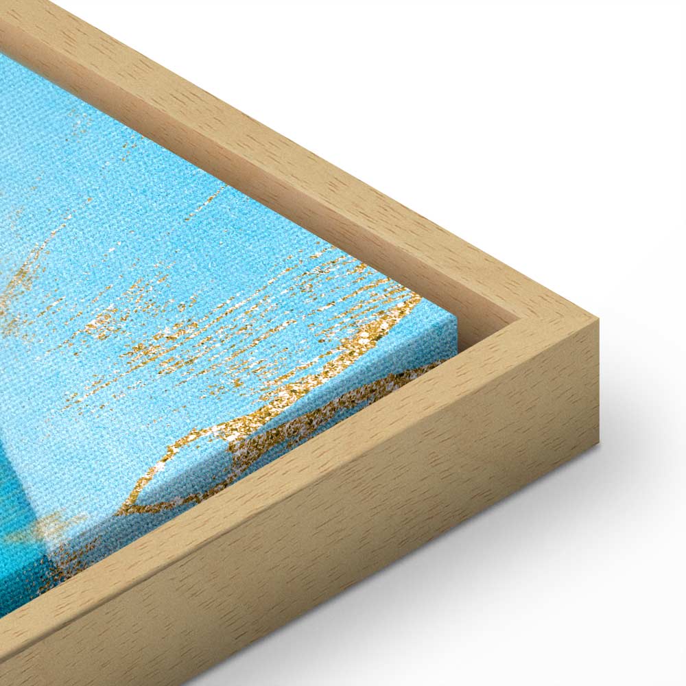 Ocean Kaleidoscope Abstract Vertical Canvas Print