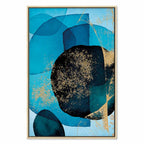 Ocean Kaleidoscope Abstract Vertical Canvas Print