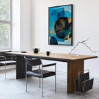 Ocean Kaleidoscope Abstract Vertical Canvas Print