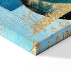 Ocean Kaleidoscope Abstract Vertical Canvas Print