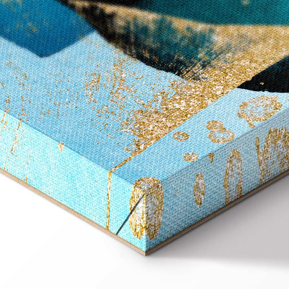 Ocean Kaleidoscope Abstract Vertical Canvas Print