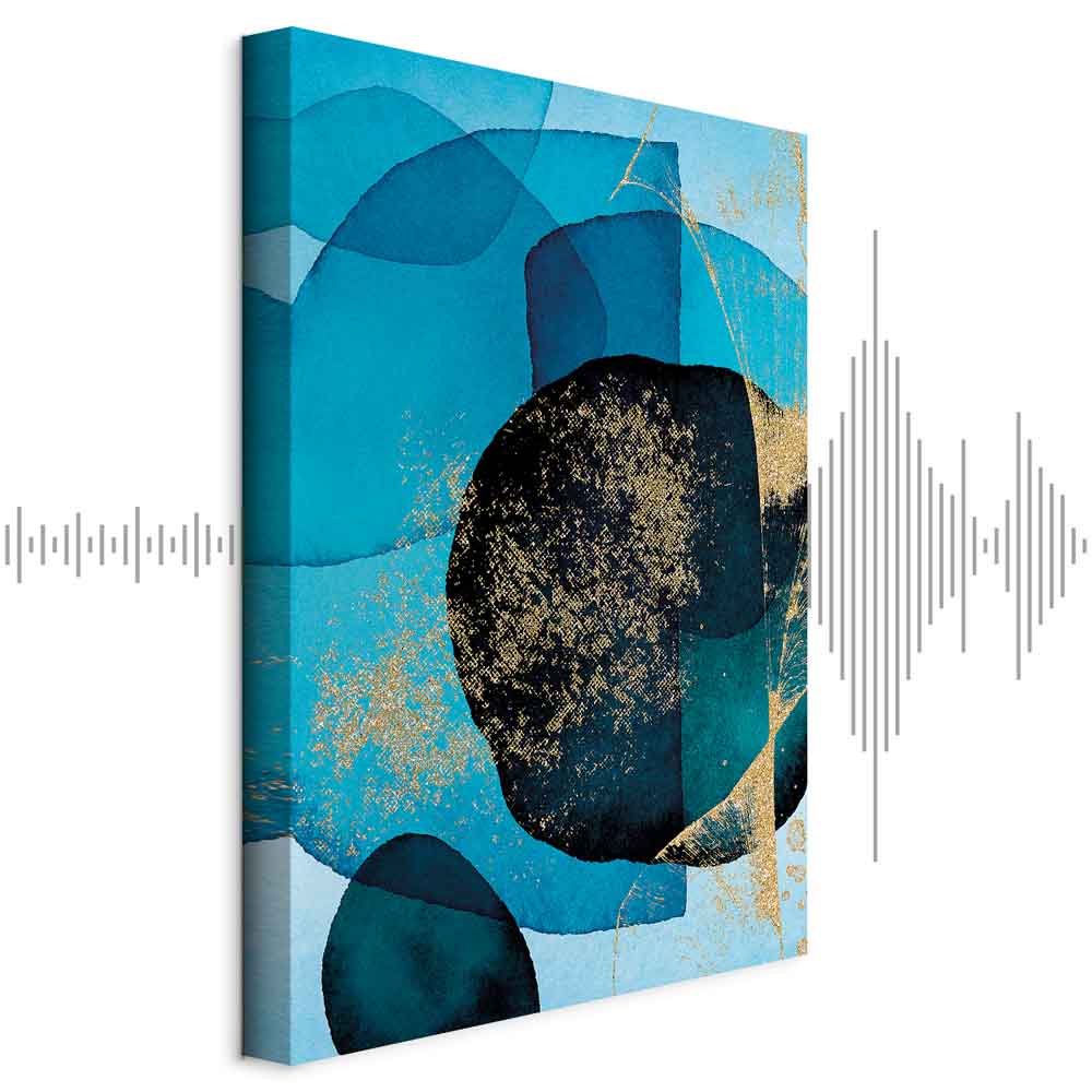 Ocean Kaleidoscope Abstract Vertical Canvas Print