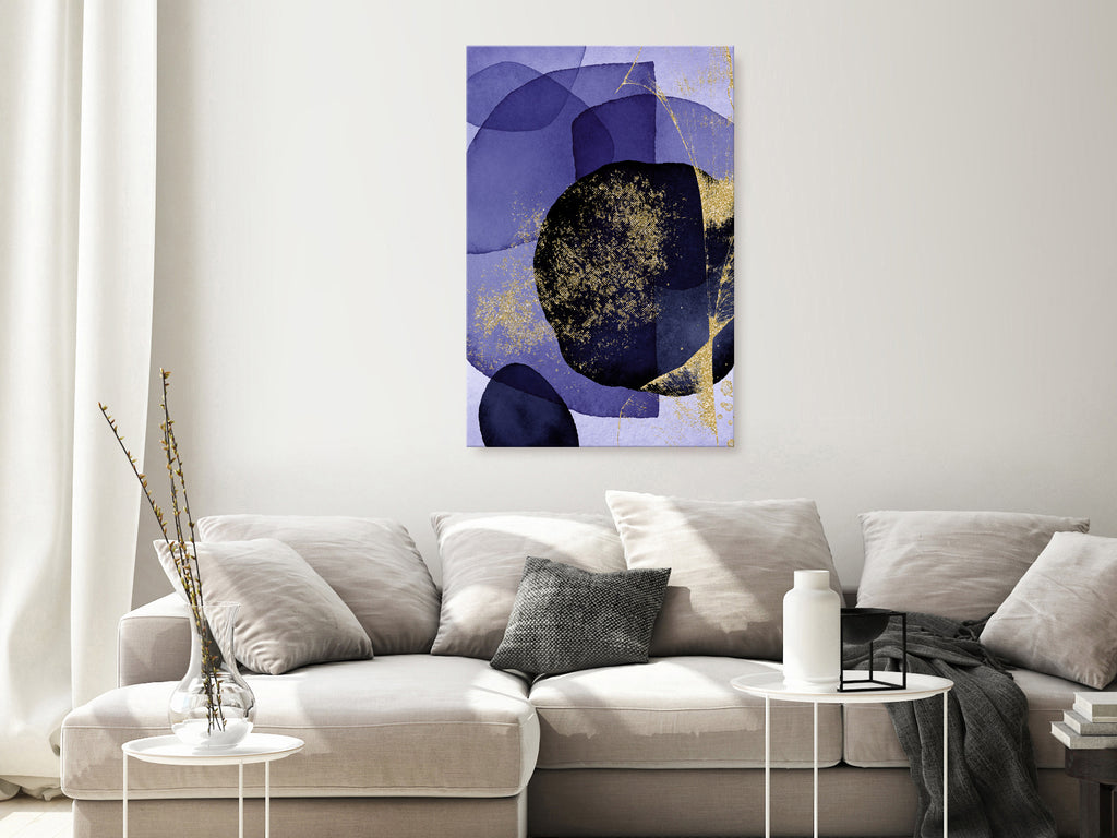 Elegant Vertical Canvas Print with Abstract Design