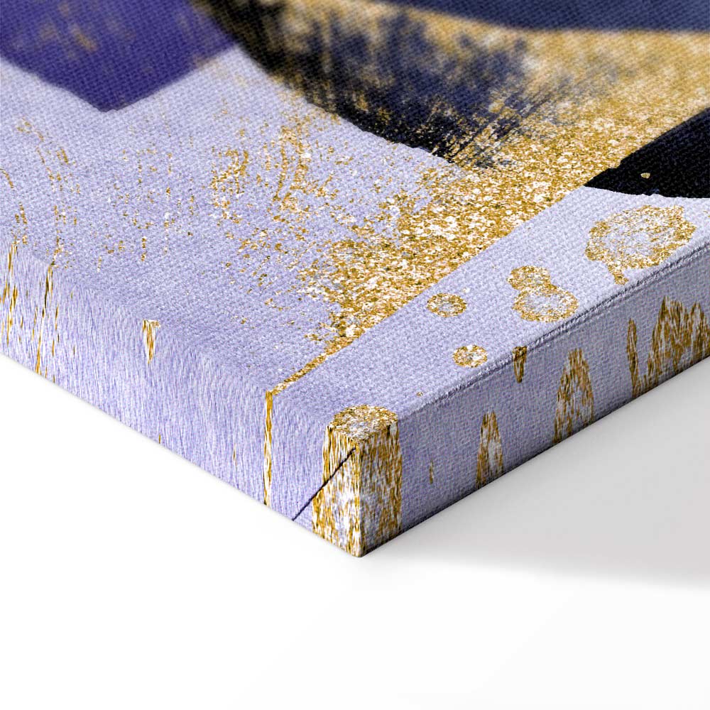 Purple Kaleidoscope Abstract Vertical Canvas Print