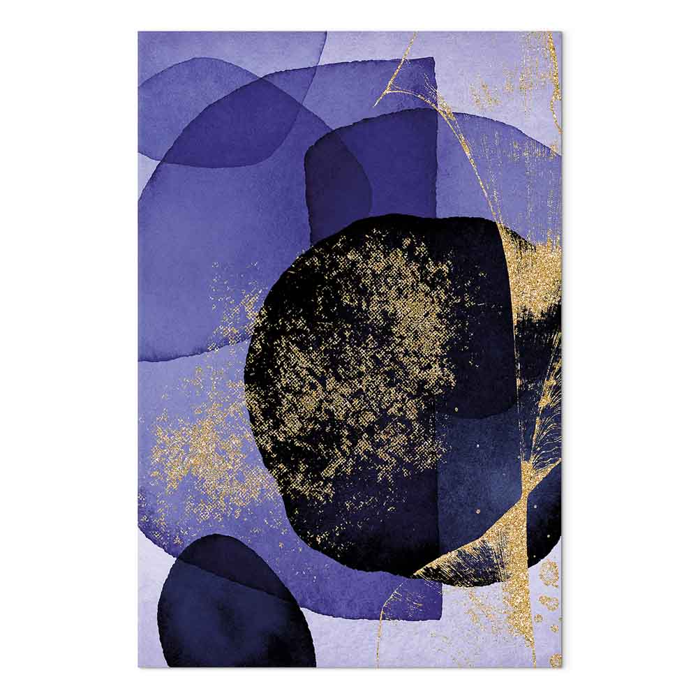 Purple Kaleidoscope Abstract Vertical Canvas Print