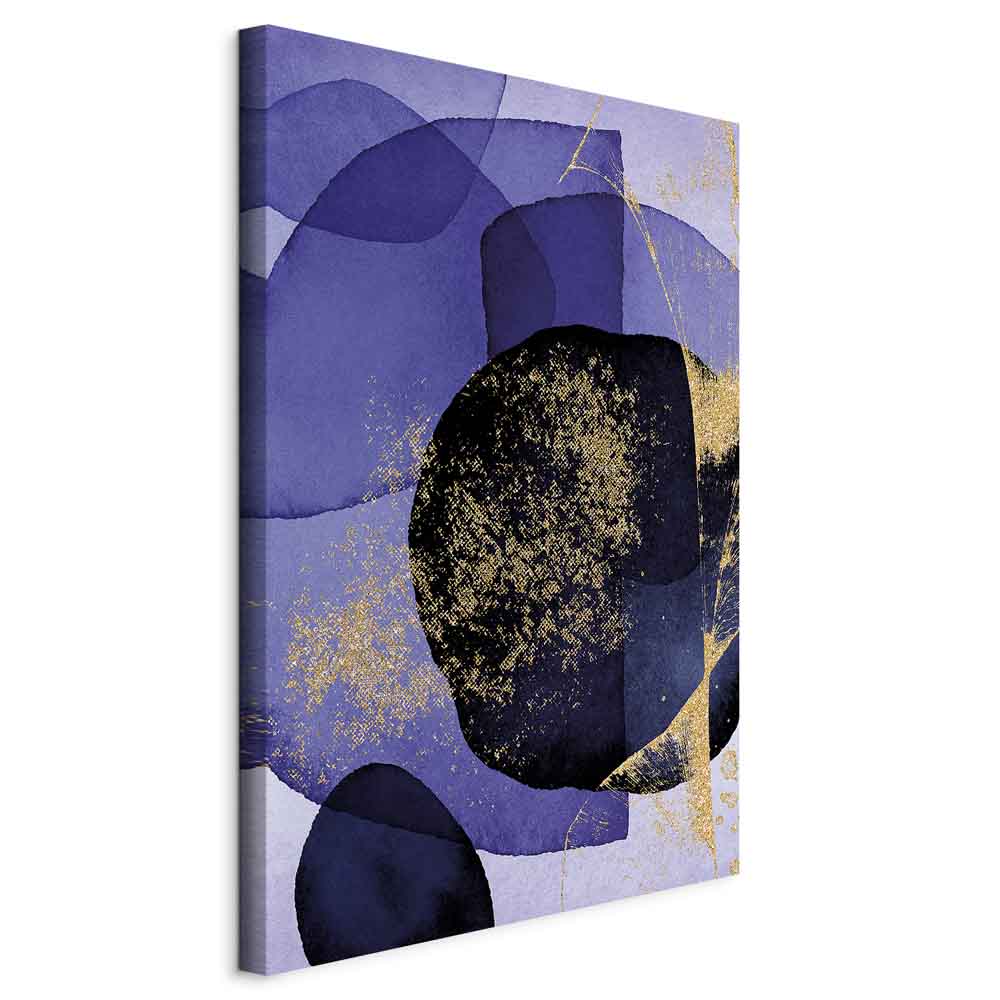 Purple Kaleidoscope Abstract Vertical Canvas Print