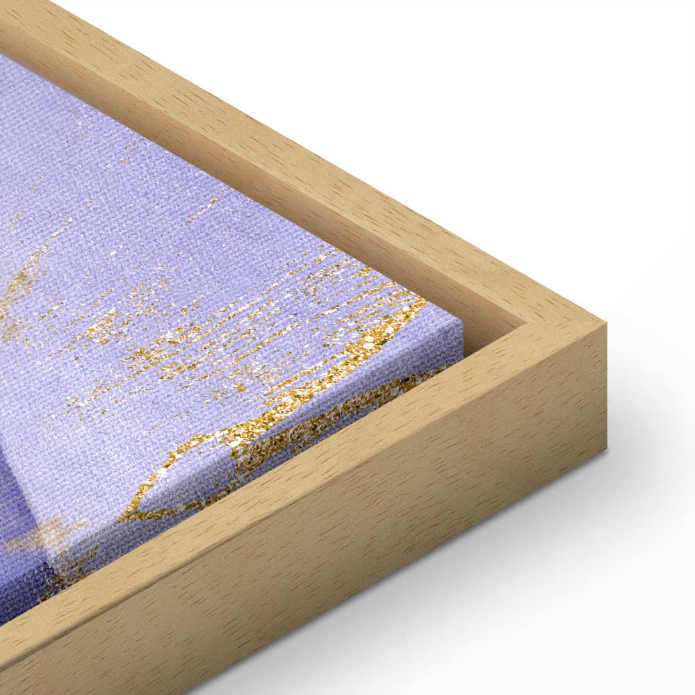 Purple Kaleidoscope Abstract Vertical Canvas Print