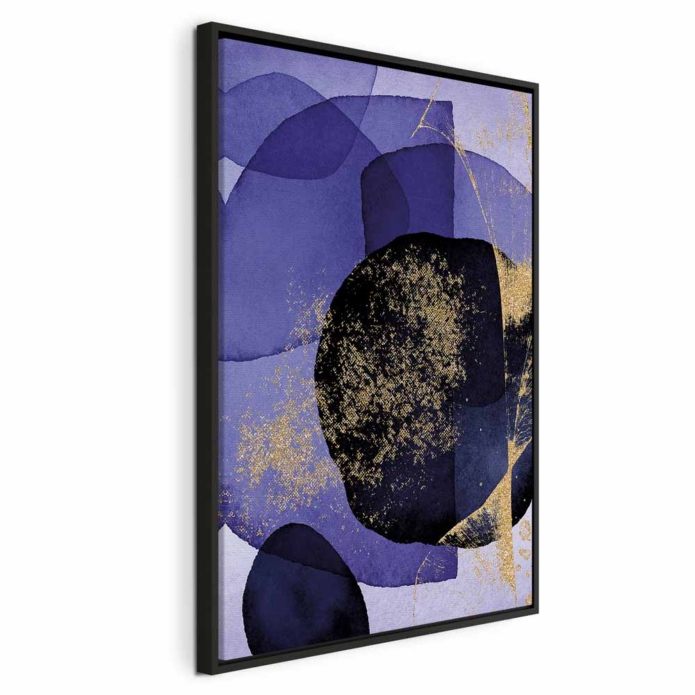 Purple Kaleidoscope Abstract Vertical Canvas Print